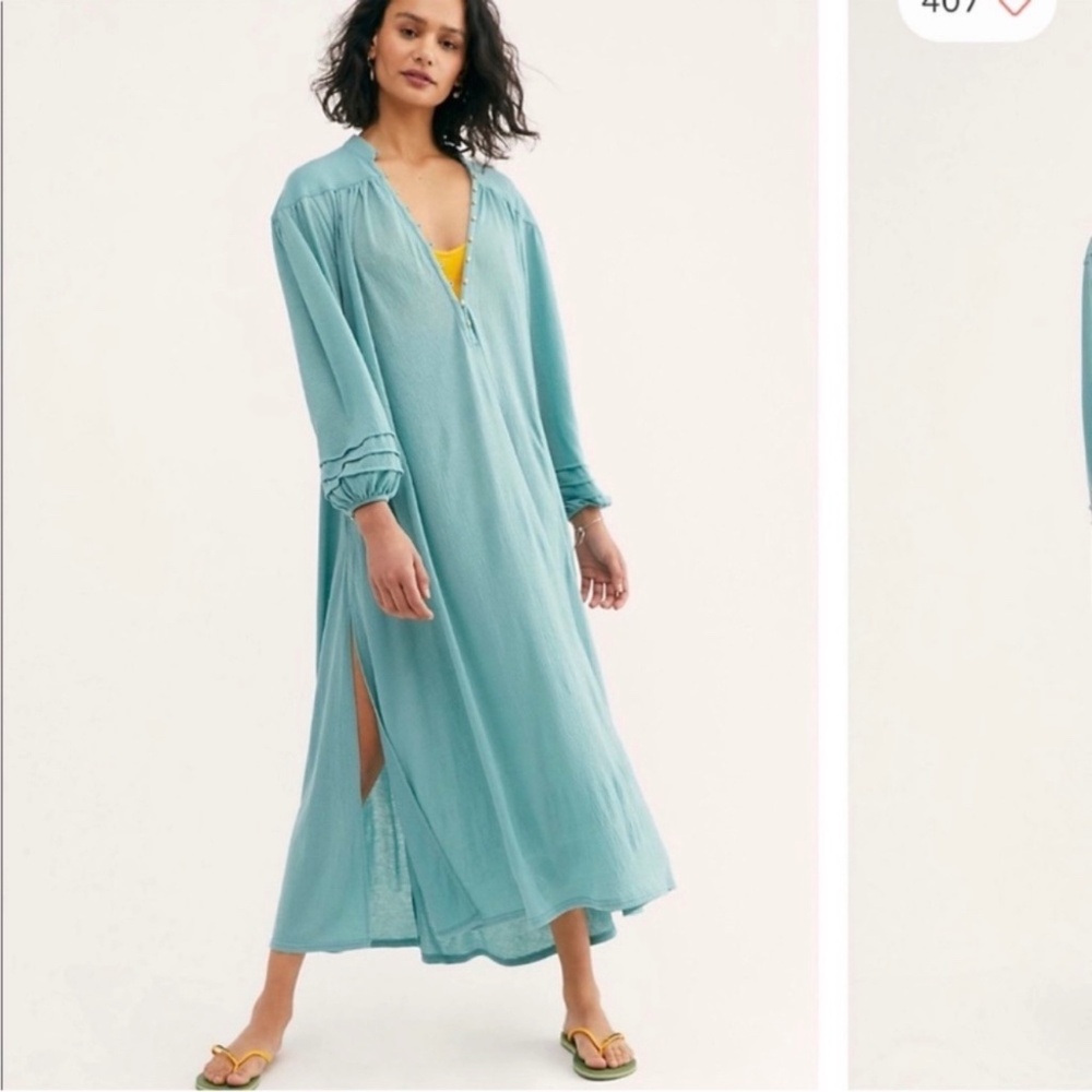 Free People Beach Primrose Maxi Dress Loose Oversized Boho